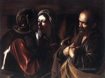 Caravaggio Painting - The Denial of St Peter Caravaggio
